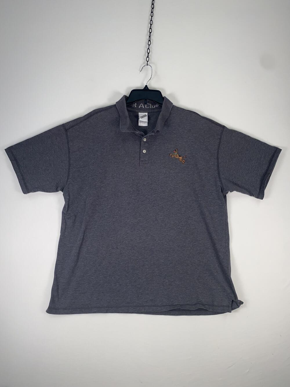 Warner Bros. Studio Store Polo Shirt Mens XL Gray 100% Cotton Embroidered